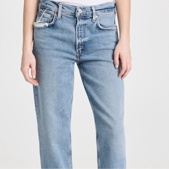 Agolde Kye Mid Rise Straight Crop Jeans - Picture 5 of 14